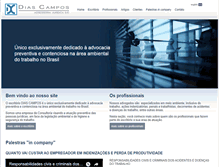 Tablet Screenshot of diascampos.com.br